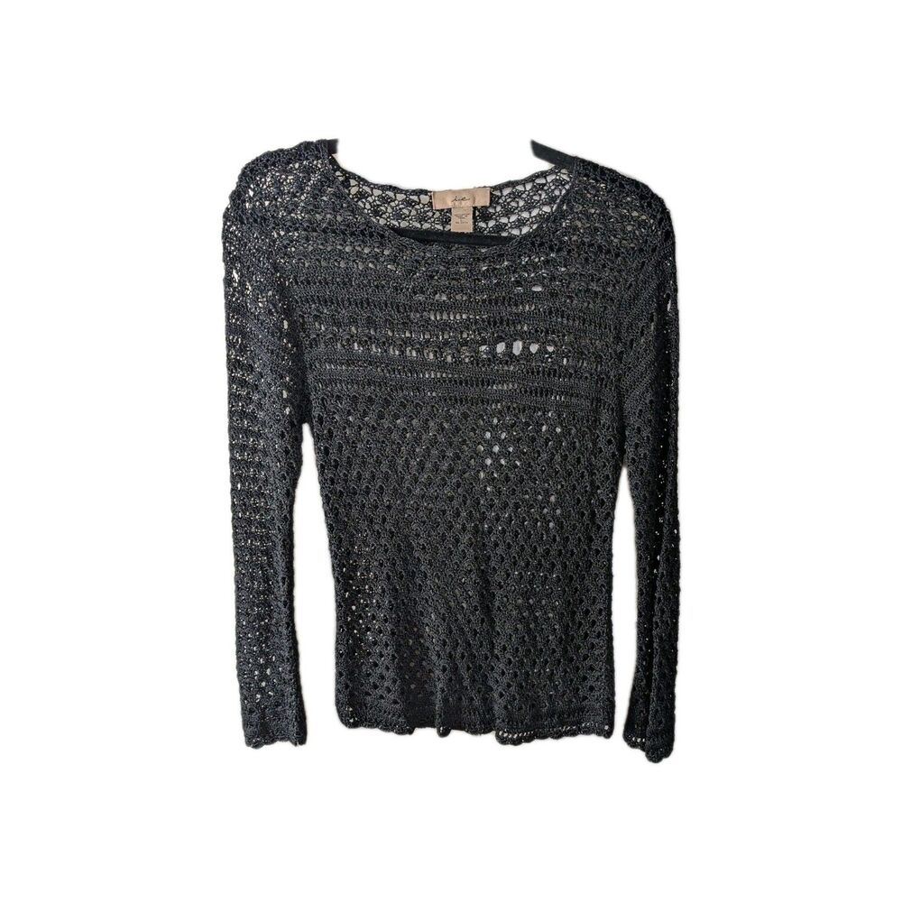 i.e. Crochet Black Top L Goth